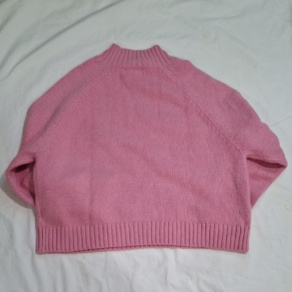 NEW.Old Women's Navy Soft Pink Turtleneck Sweater L - Picture 7 of 8